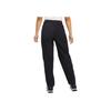 Nike Solid Mid-Waist Drawstring Straight Knit Sports Pants Women Bottoms Black FD5213-010