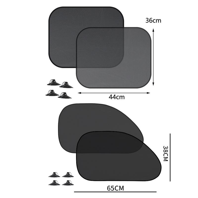 1-5Pcs Universal Car Sunshades Foldable Auto Side Window Rear Windscreen Mesh Sunshade Cover Car Windshield Accessories Exterior
