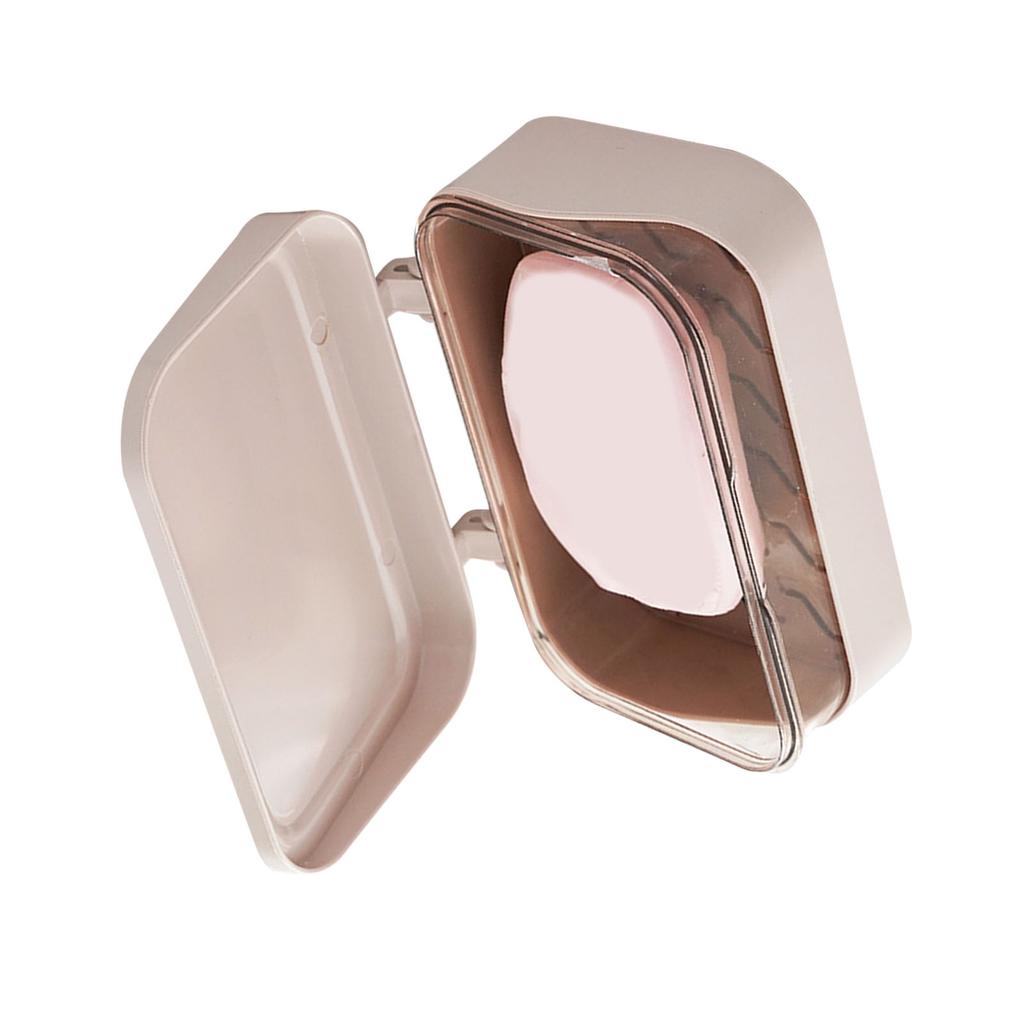 Soap Box PP Removable Drainer Portable Soap Dish Holder Container with Lid Cover for Kitchen