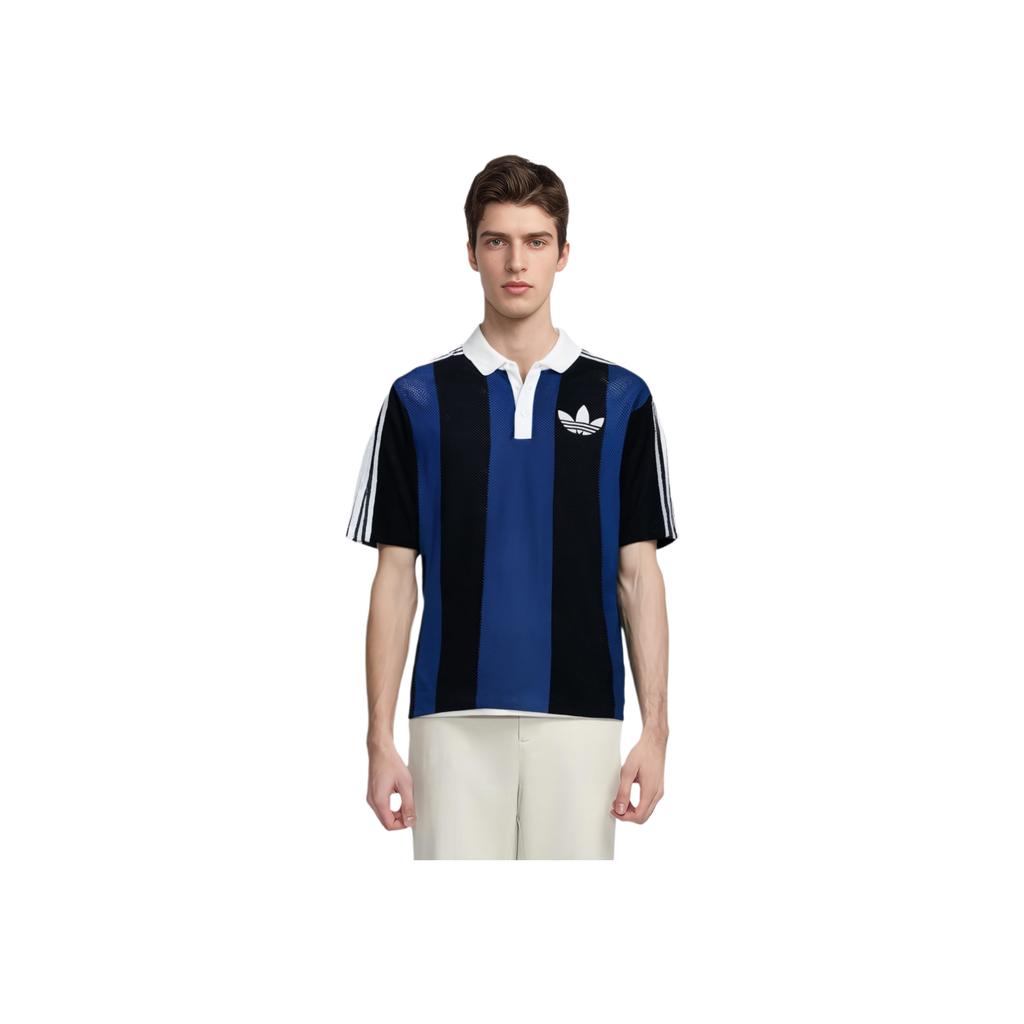adidas Oryginalna koszulka polo z krótkim rękawem Blokecore Unisex Tops Czarna JL5986