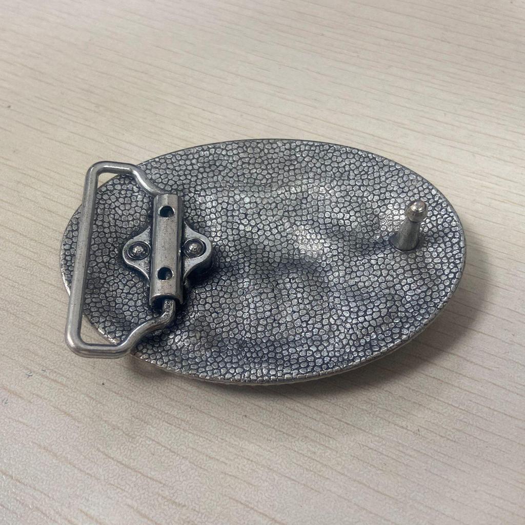 Retro Men's Zinc Alloy Animal Pattern Belt Buckle – Smooth Sports Design, Individually Packaged