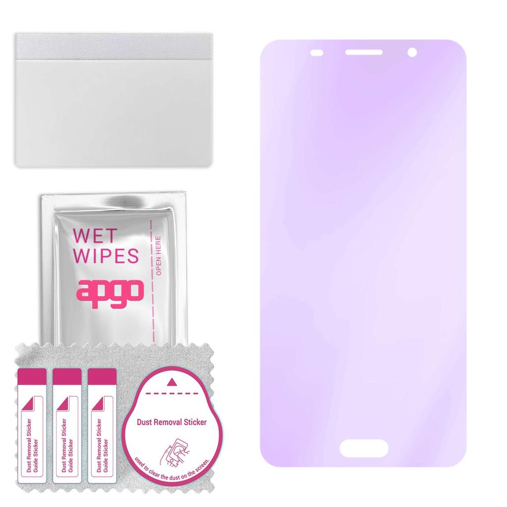 apgo Anti-Blue 9H Hybrid Protective Glass Compatible with Kruger&Matz Move 6S, Flexible Nano Glass, Great Replacement for Tempered Glass, Scratch-resi