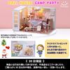 MuMuBoo Handmade Miniature Kit with Japanese Miniature Furniture DIY Wooden Dollhouse with LED Lighting and Dustproof Display Cover Dollhouse,