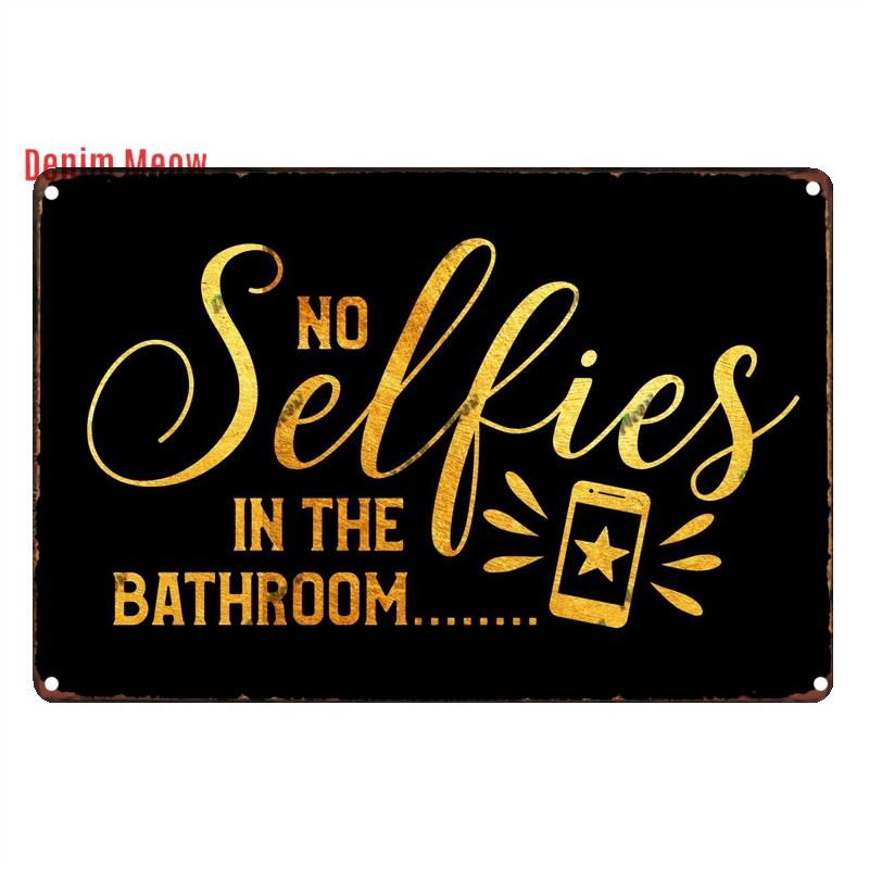 Funny Personalized Washroom, Metal Tin Signs, Vintage Toilet Sign, WC Lavatory Wall Art, Bathroom Decor, Restroom Plates, WY156