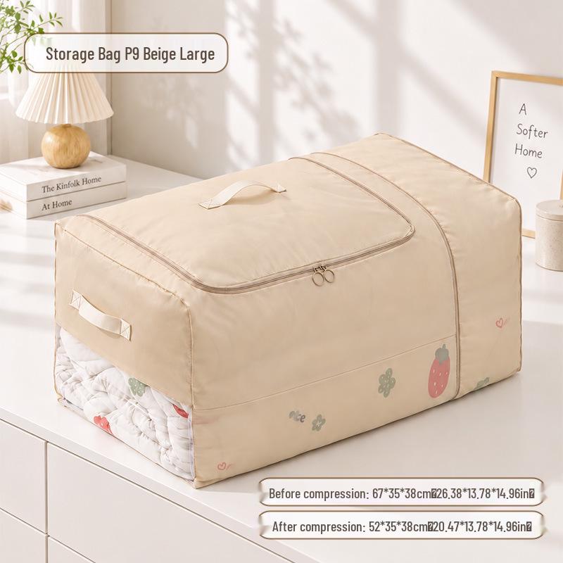 Large Capacity Compressible Storage Bag for Quilts, Down Jackets, and Travel Clothes