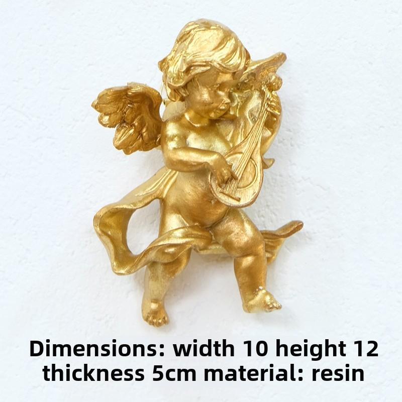 BEPAN European light luxury resin gold little angel wall decoration Swallow nail free wall decoration wall hanging
