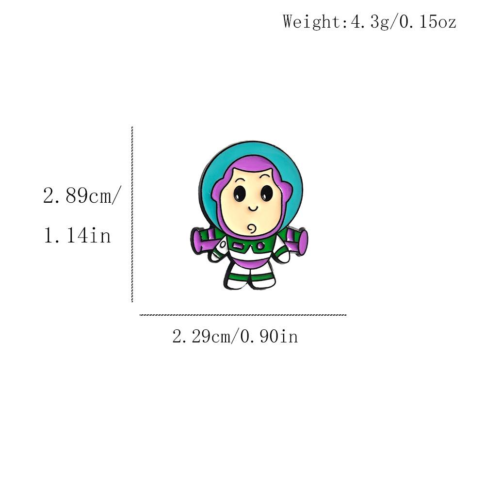 Creative Cartoon Princess Fairy Brooch - Cute Anime Metal Badge Accessory