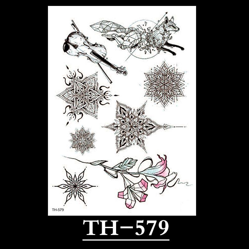 Flower Tattoo Sticker, Small Flower Tattoo Sticker, Tattoo Sticker Waterproof And Sweat-Proof Tattoo