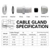 38 Pcs Cable Gland Waterproof Adjustable Connectors Cable Glands Joints Cable Grommets NPT Type Cable Fitting Kits