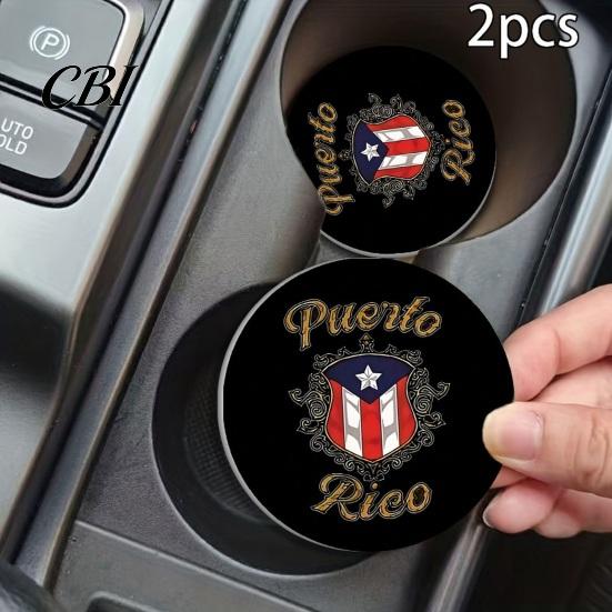 Anti-slip Cup Holder Mat 2PCS Silicone Car Coaster, Heat Resistant Non-Slip Holder, Durable High Temperature Coaster Easy Clean Coffee Tea Mat,