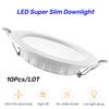10pcs LED Downlight  5W 7W 9W 12W 20W 220V Recessed Ceiling Light 3/4/5 Inch Round LED Panel Down Light Spotlight Lighting
