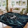 Juventus FC Design Crystal Velvet Rug Soft Decorative Mat for Bedroom Entrance
