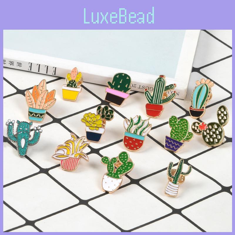 Unique Cartoon Creative Cactus Brooch Pin Accessory For Fashionable Apparel Use
