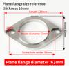 Car Exhaust Pipe Modification Stainless Steel 304 Thickened High Temperature Resistant Material Universal Welding Type Flange