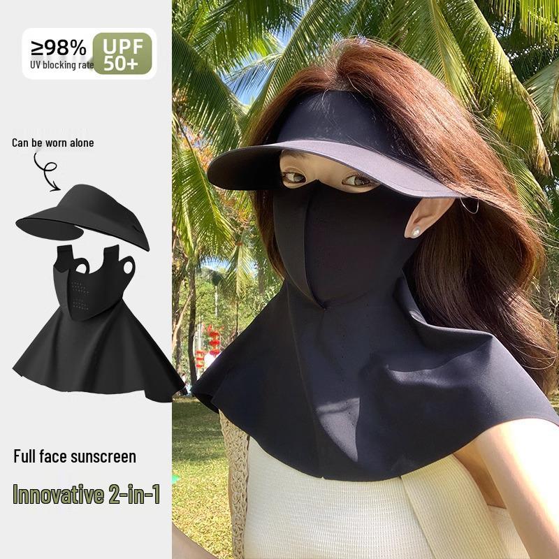 Mască Facekini de Ciclism din Mătase de Gheață, cu Protecție Anti-UV pentru Vară