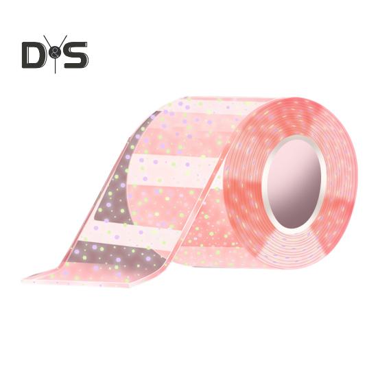 Nano Tape for DIY Bubble Toy 3m Colorful Nano Tape Glow-in-the-Dark Tape Bubble Crafts Tape for Kids Stress Relief Toy Making