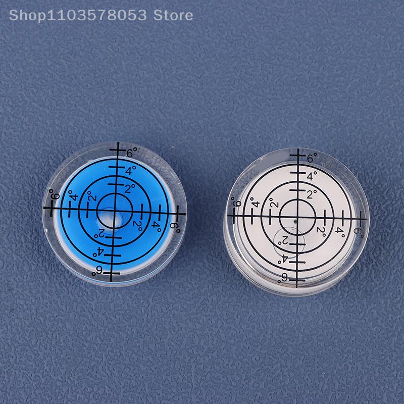 2Pcs/set 32mm Spirit-Bubble Level Surface Degree Marking Level Round Measuring Meter Acrylic For Construction Manual Tools Parts