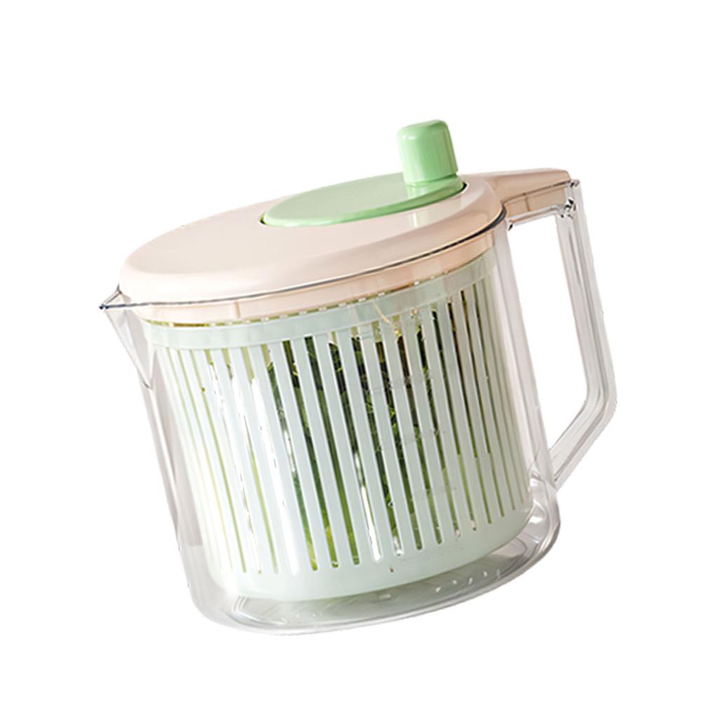 Practical Dishwasher Safe Food Drainer Basket Vegetable Dehydrator with Handle Plastic Fruit Spinner