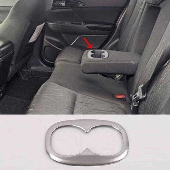 Silver Titanium Rear Water Cup Frame Trim For Mitsubishi Eclipse Cross 2018-