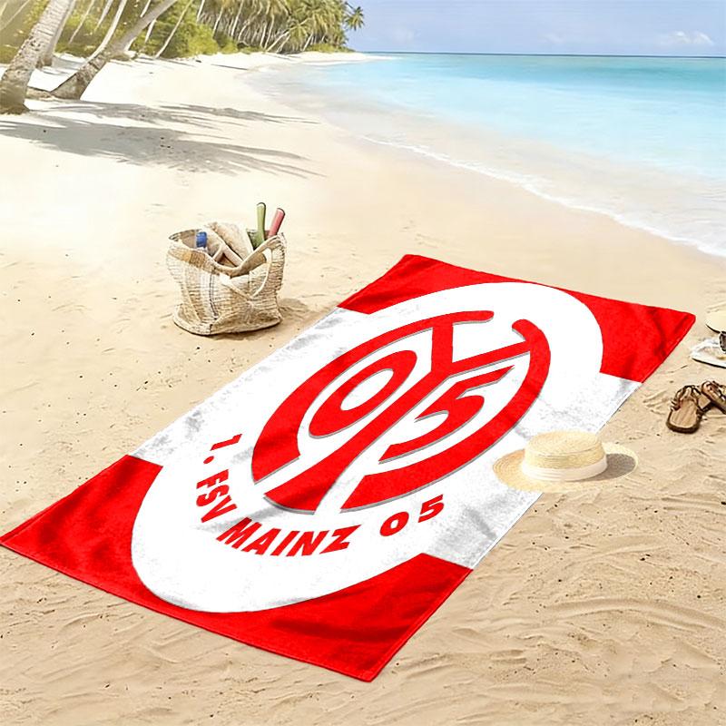 Mainz Heroes Print Beach Towel, Large Soft Quick Dry Towel for Beach Camping Swimming