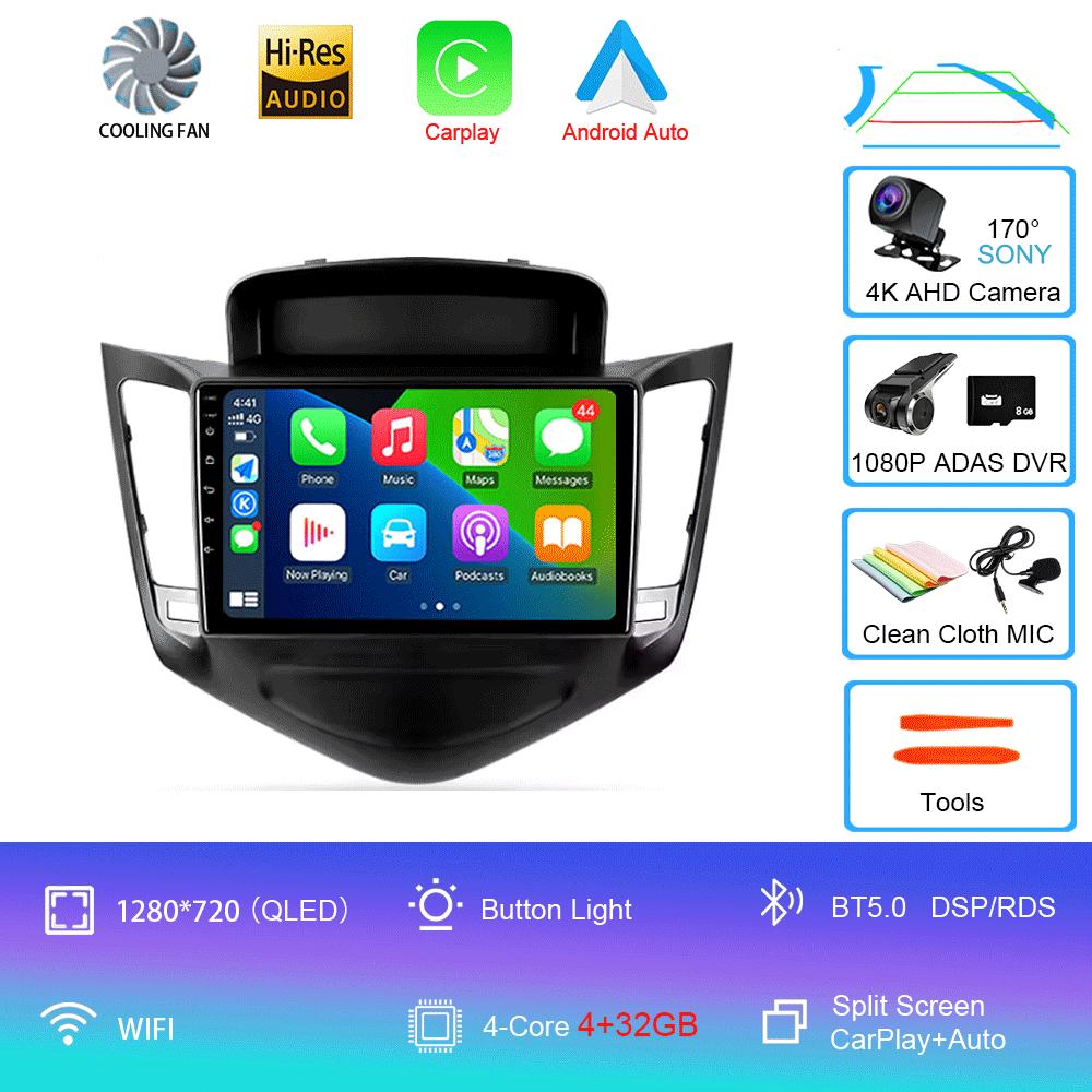 Car Radio Android 14 For Chevrolet Cruze J300 2008 - 2014 Multimedia Video Player Navigation Stereo GPS No 2din 2 Din Dvd