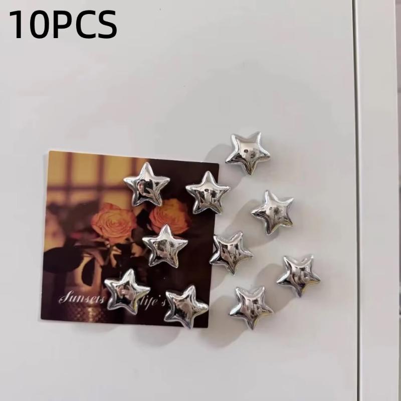 5/10Pcs Soft Rubber Star Fridge Magnets Photo Fastening Clips Anti-scratch for Whiteboard Home Decor