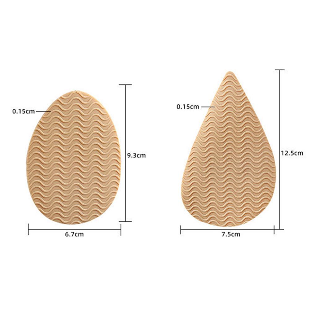Rubber Forefoot Pads For Women Shoe Sole Protector Anti-slip Repair Outsoles Self-adhesive Sticker High Heel Care Bottom Patch