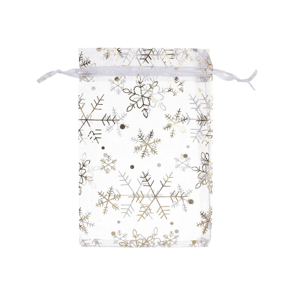 50pcs/lot Party Supplies Red/White Wedding Gifts Strap Jewelry Packaging Bags Gift Pouches Drawstring Candy Pouch Organza Bags