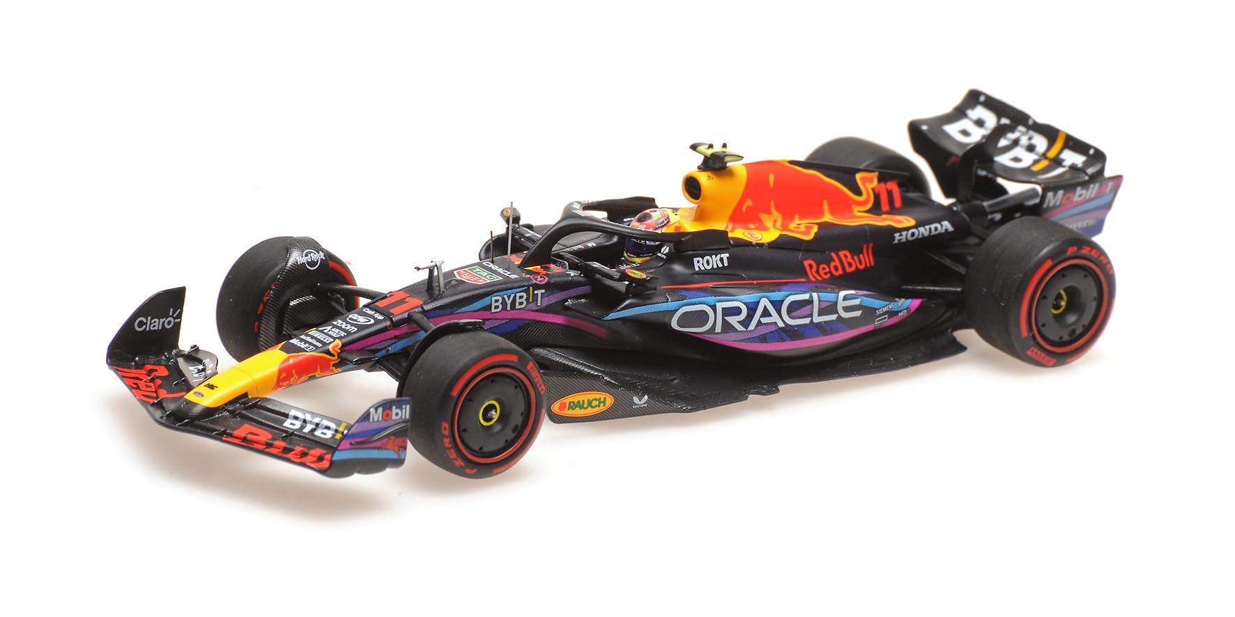 

Minichamps Oracle Red Bull Racing RB19 Perez Miami GP 2023 2nd Place 1/43 S.