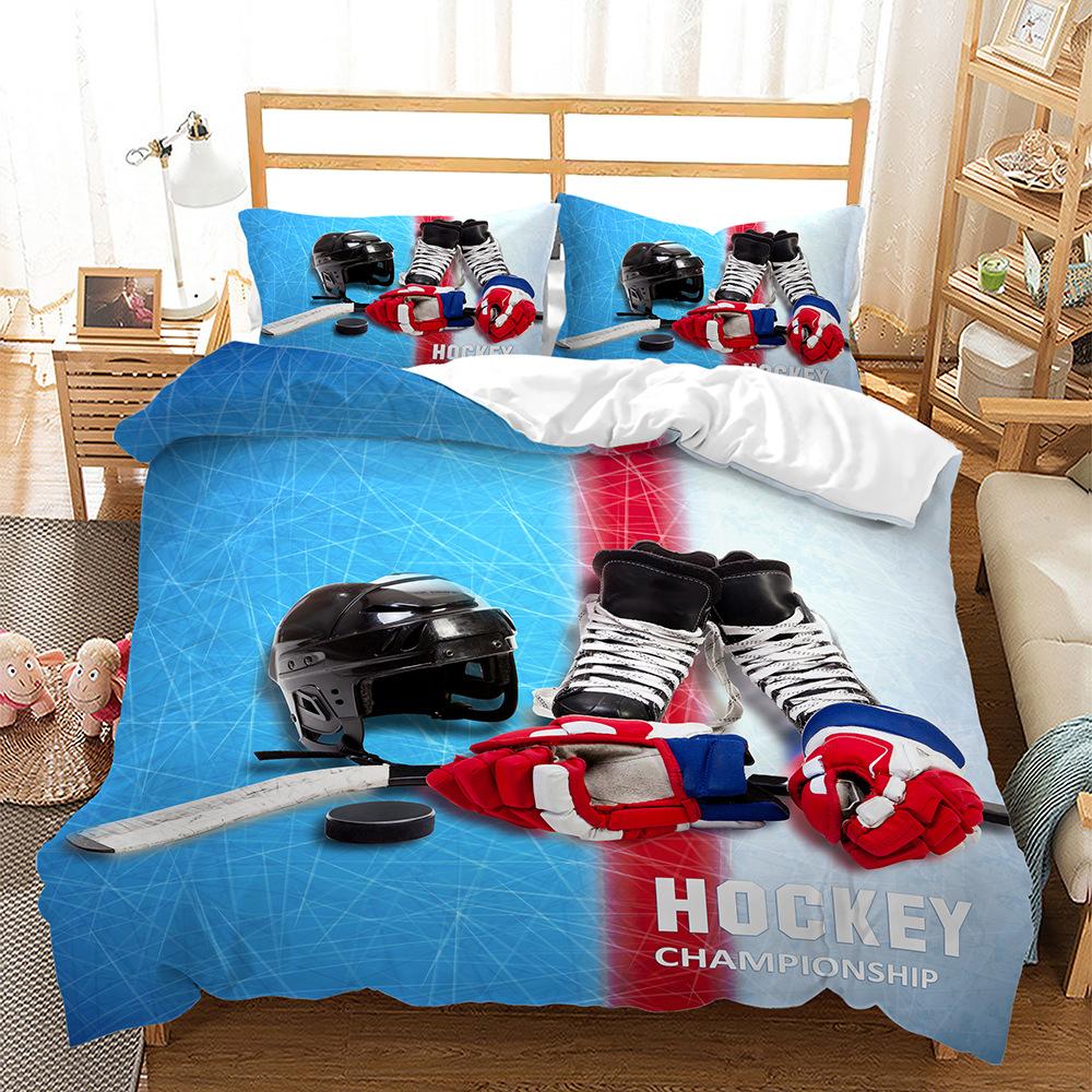 Basketball Duvet Cover Set Cool Orange Lightning Background Bedding Set King Queen Size for Boys Teens Polyester Comforter Cover