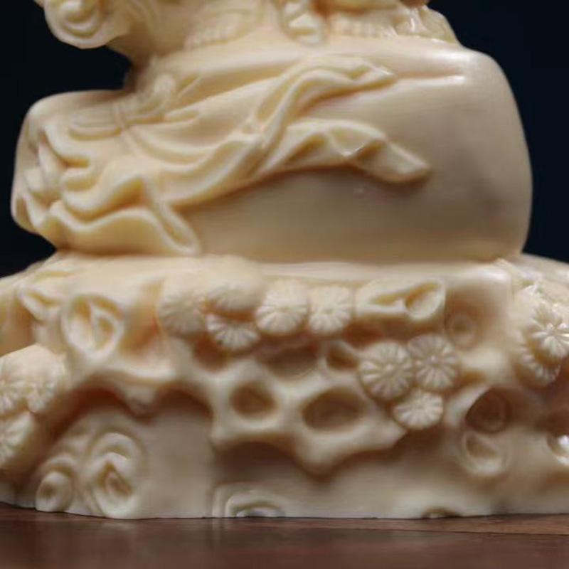 Copper Coin Maitreya Buddha Character Statue  Chinese God of Wealth -Home Office Feng Shui Mascot Laughing Buddha Statue