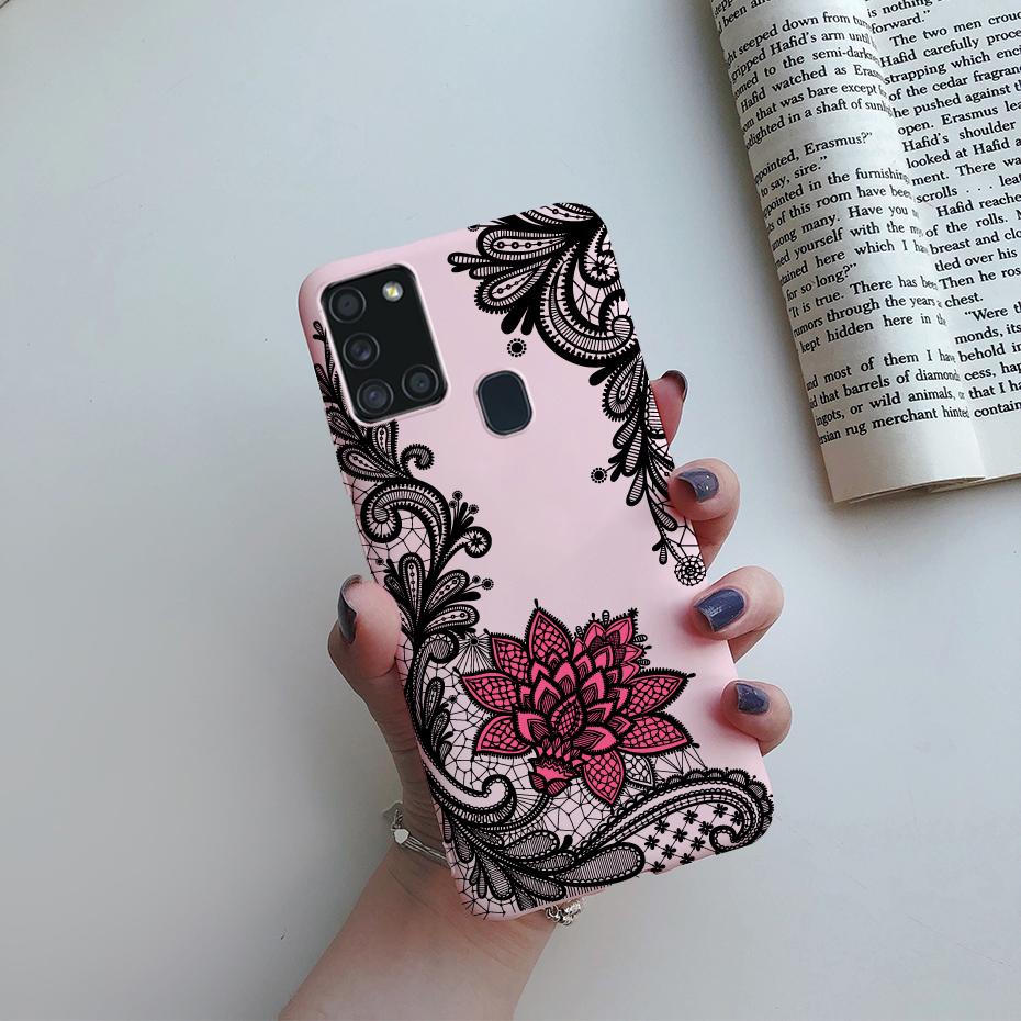 For Samsung Galaxy A21S Case Silicone Soft TPU Fundas Bumper for Samsung A21S Case A217F A 21S A21 S 6.5" phone Back Cover cases