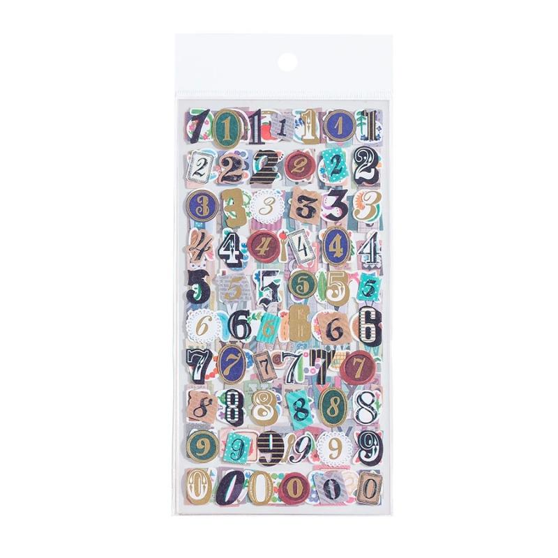 New Creative 6Sheets/Set 26 English Alphanumeric Stickers Puzzle Student Office Stickers Decoration Graffiti Stickers Gifts