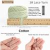 Solid Color Crochet Thread Size 3 Sewing Thread Handmade Thread Embroidery Thread