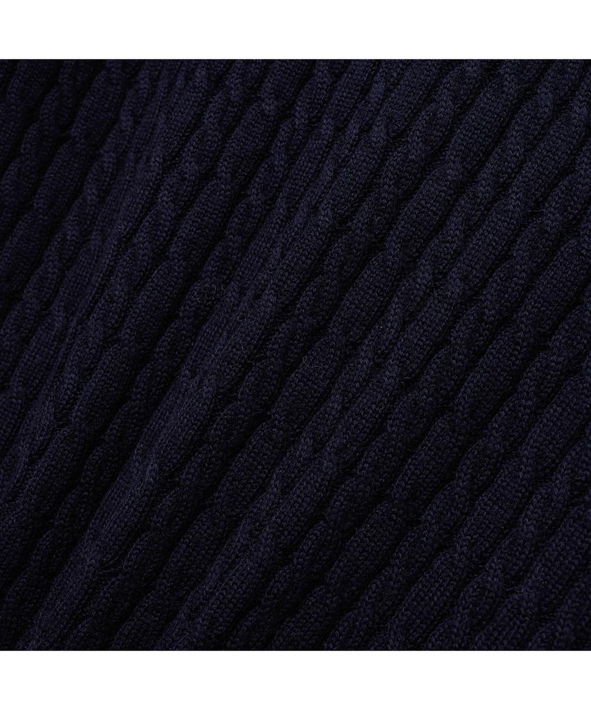 IOLO Cable Mock Neck Half Zip_Navy