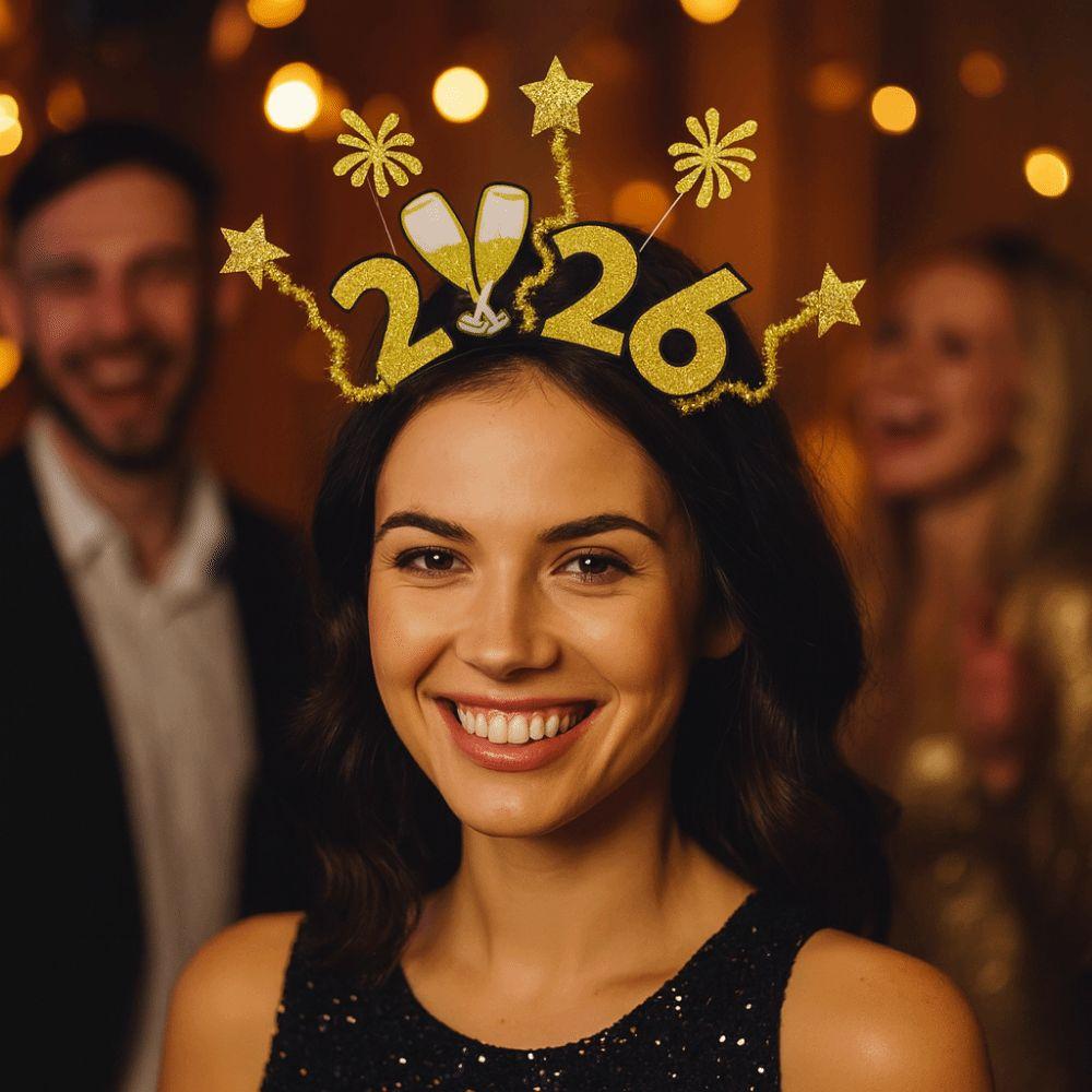 Star Strip New Year Hair Clip Sequin Star Headdress Hair Band Head Buckle  Children Gifts