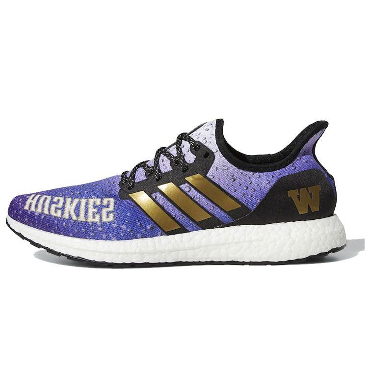 

Мужские кроссовки Adidas Speedfactory AM4 Washington Huskies Purple Cloud-White Gold-Metallic FX7254