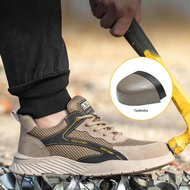Pánská pracovní obuv odolná proti propíchnutí prodyšná síťovina pracovní tenisky boty ocelová špička bezpečnostní obuv muži ženy stavební obuv bezpečnost