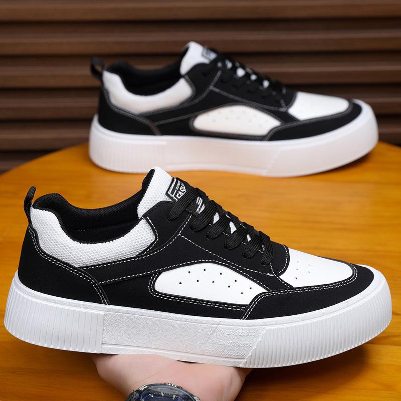 Autumn Panda Color Board Shoes, Low-top Platform Muffin Casual Shoes, High Street Plus Size