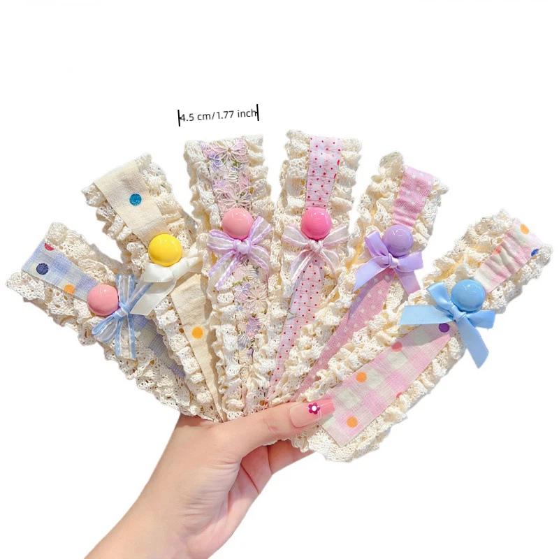 1/3Pcs Sweet Cute Baby Headbands Bangs Stickers Girls Princess Hair Artifact Kids Headwear Photography Props