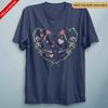 Dancing Skeleton T Shirt Heart Dance Loving Funny T Shirt Couples Shirt Gift