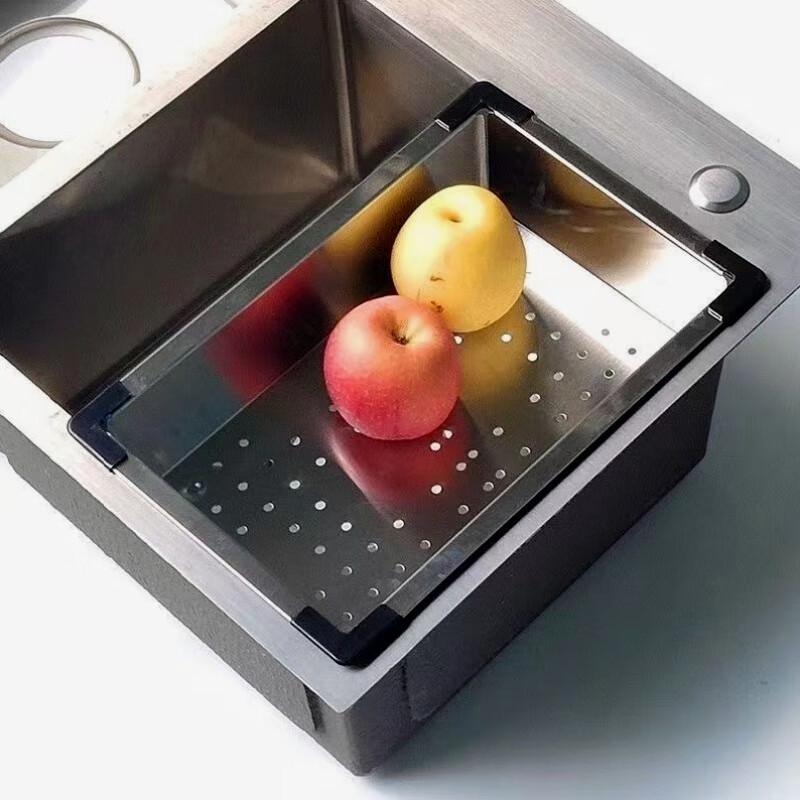 Edelstahl Abtropfkorb für über die Spüle