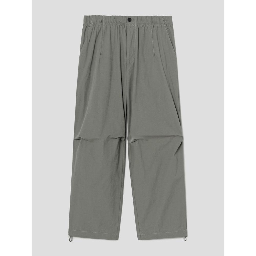 8SECONDS Cotton Nylon Wide Elastic Waist Pants Khaki