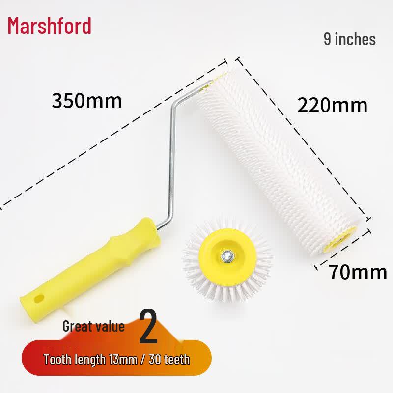 Defoaming Needle Roller Brush Set