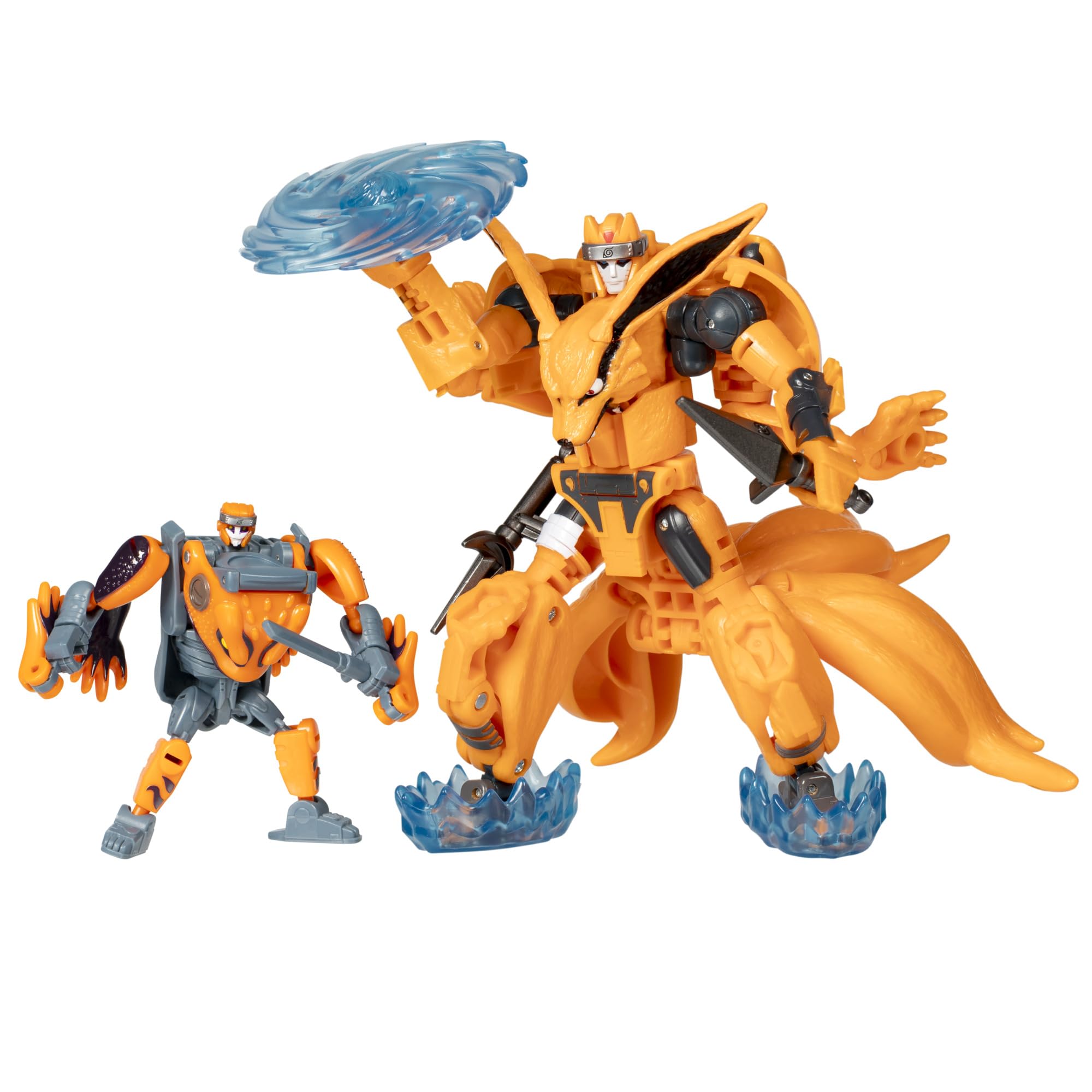 Transformers x Naruto Shippuden Kurama Gamakichi Anime Toy Action Figure & 8+ оранжевый