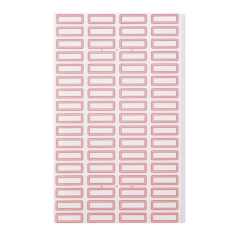 50 Sheets Writeable Labels Sticker Small Blank Sticker for Envelopes File Folders Jars Boxes School Office Kitchen