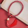 Bodhi Root Six-Character Mantra Beads: Women's Wrap-Around Bracelet for Prayer & Meditation.