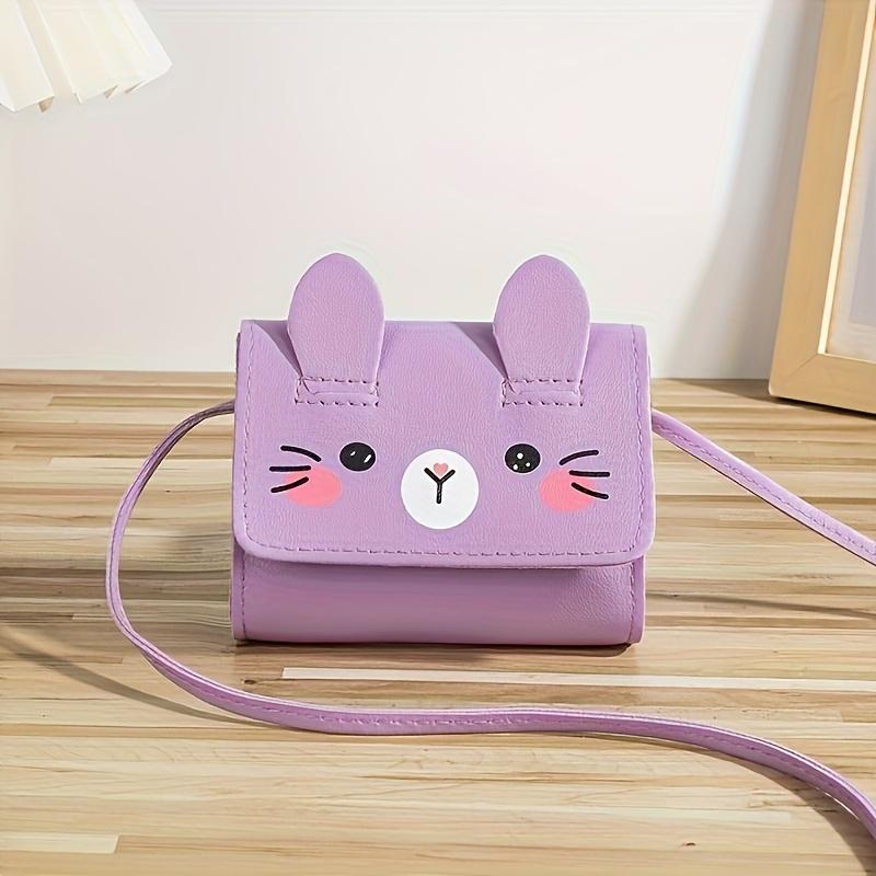 1pc Cute Bunny Face Crossbody Bag with Adjustable Strap Shoulder Bag for Daily Casual Outings, Lightweight Travel, Cartoon Style