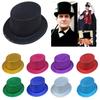 Glitter Pork Pie Hat Lincoln Hat Bowler Top Hat Ringmaster Hat Jazz Hat Magician Top Hat Magician Performed Hat