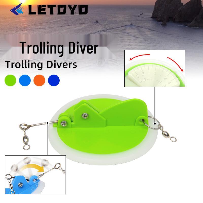 LETOYO Trolling Disc Connector & Dipsy Diver Fishing Tackle Set
